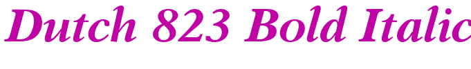 Dutch 823 Bold Italic BT(1)